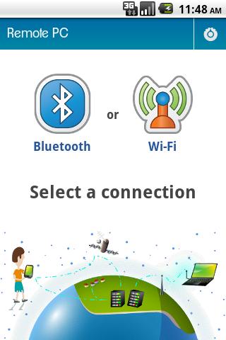 Bluetooth remote pc app