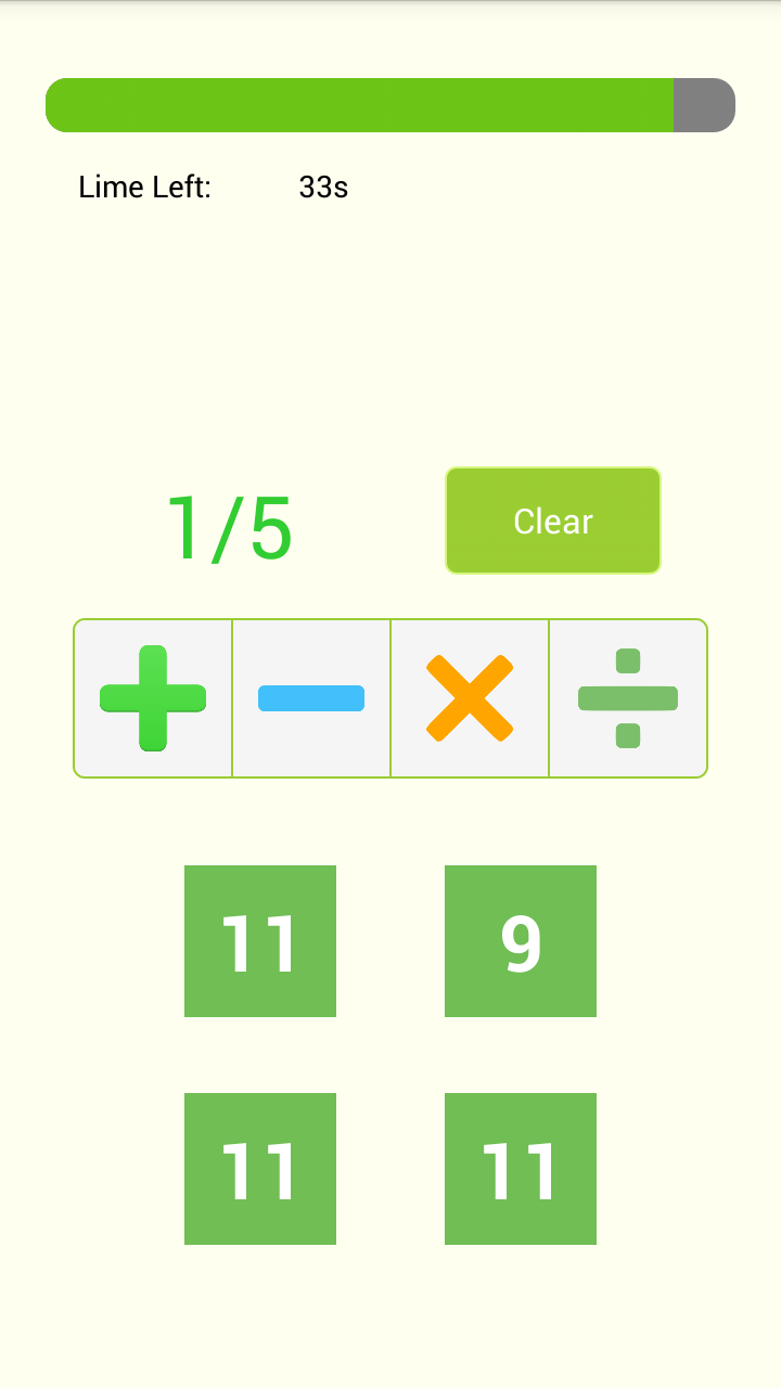 Making 24 - Math Talent Pro Screen 3