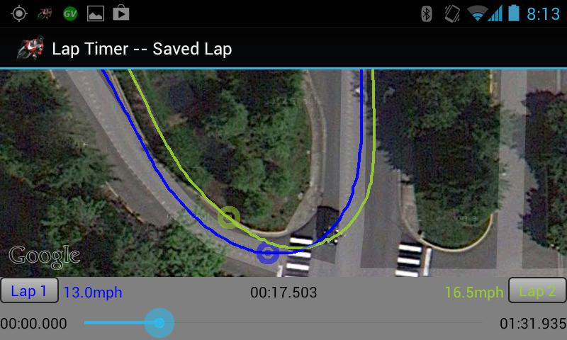 Lap Timer Screen 2