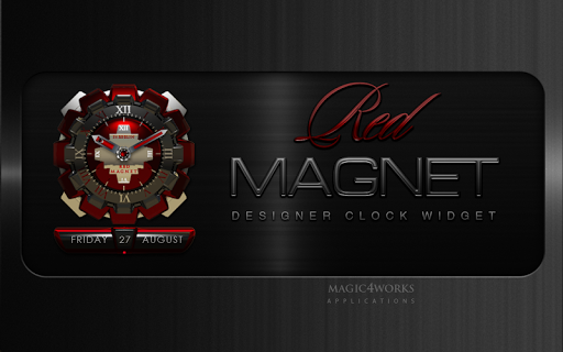 免費下載個人化APP|Red Magnet Clock Widget app開箱文|APP開箱王