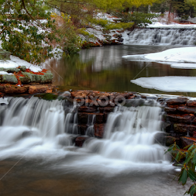 At Hickory Run State Park by Dave Martin - Landscapes Weather