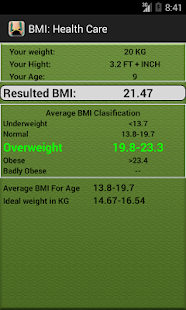 Body Mass Index : Health Care Screenshots 1