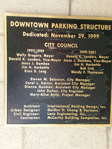 Downtown Dedication Plaque