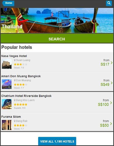 THAILAND HOTEL $ SAVE upto 80