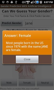 Free Gender Prediction by 1st Name APK for Android