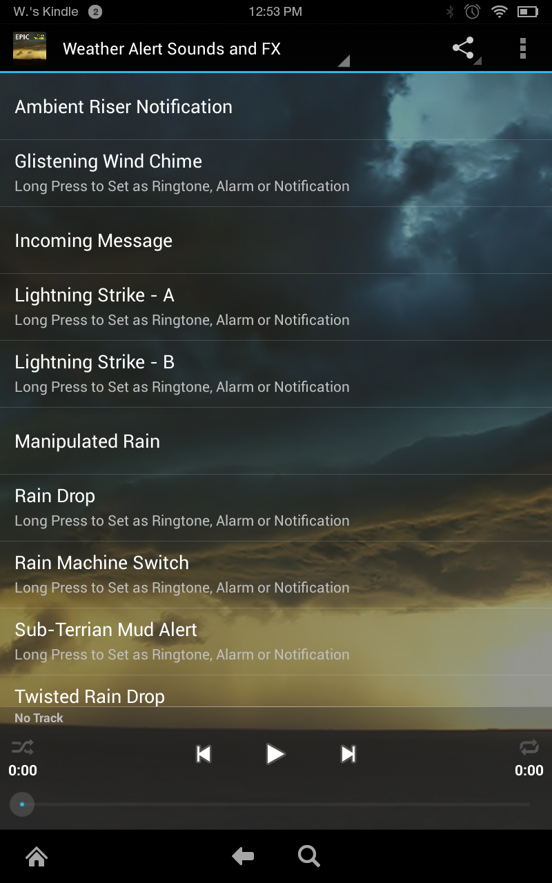 Epic Rain &amp; Thunder Sounds Screen 3