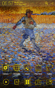 Vincent Van Gogh Atom theme