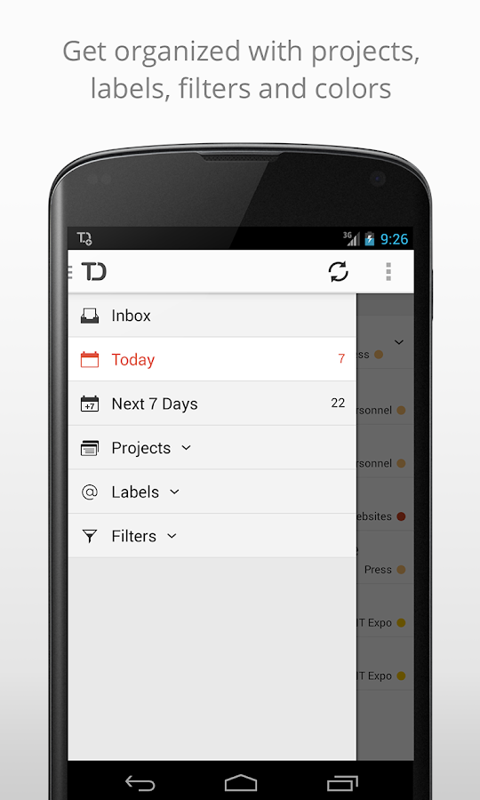 Todoist: To Do List, Task List - screenshot