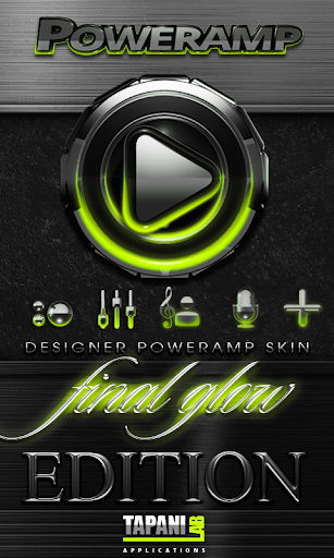 Poweramp skin Lime Glow