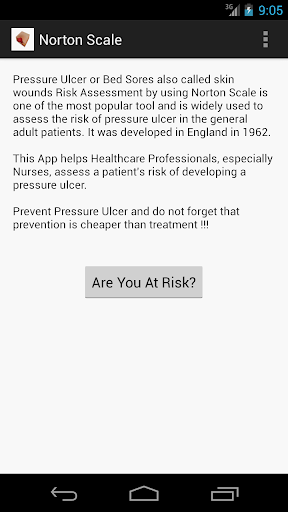 Norton Scale 4 Pressure Ulcer