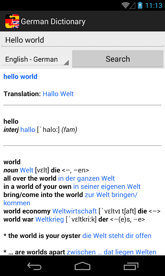 German Dictionary Android Apps On Google Play