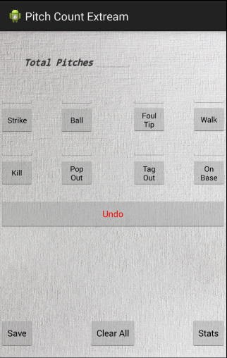 Pitch Count Extream Screen 1