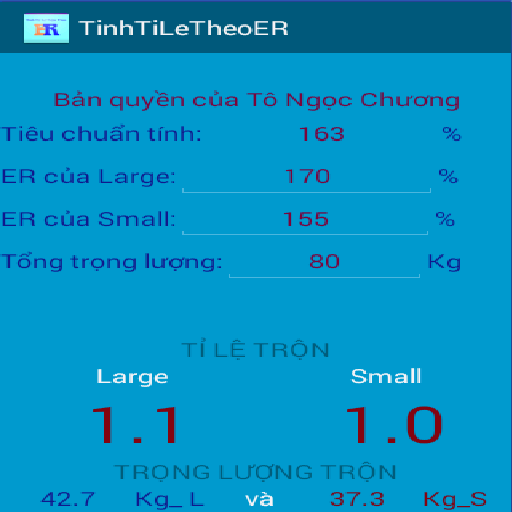 【免費工具App】Tinh Ti Le Tron Theo ER-APP點子