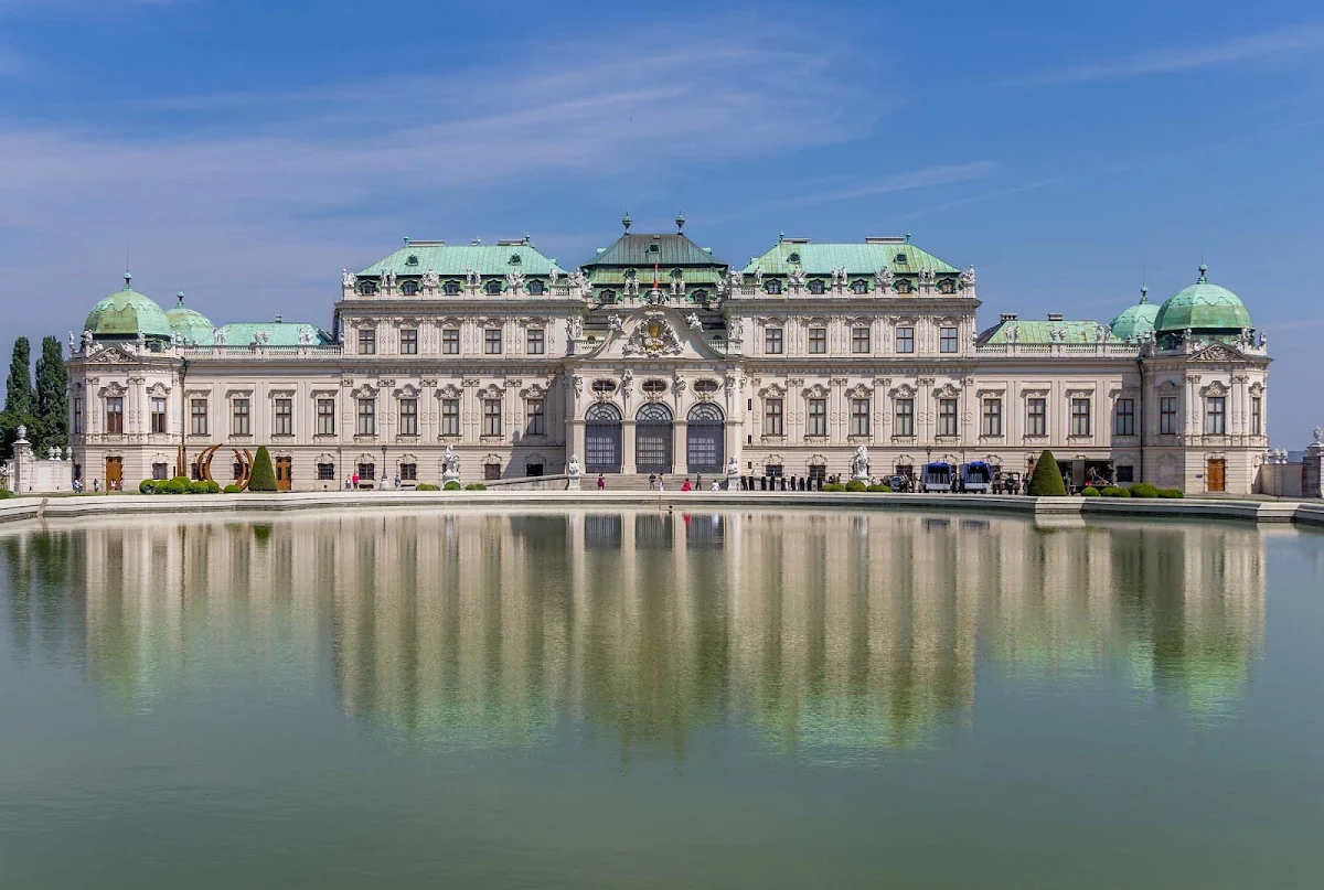 palace-Vienna-Austria - Upper Belvedere Palace in Vienna, Austria.