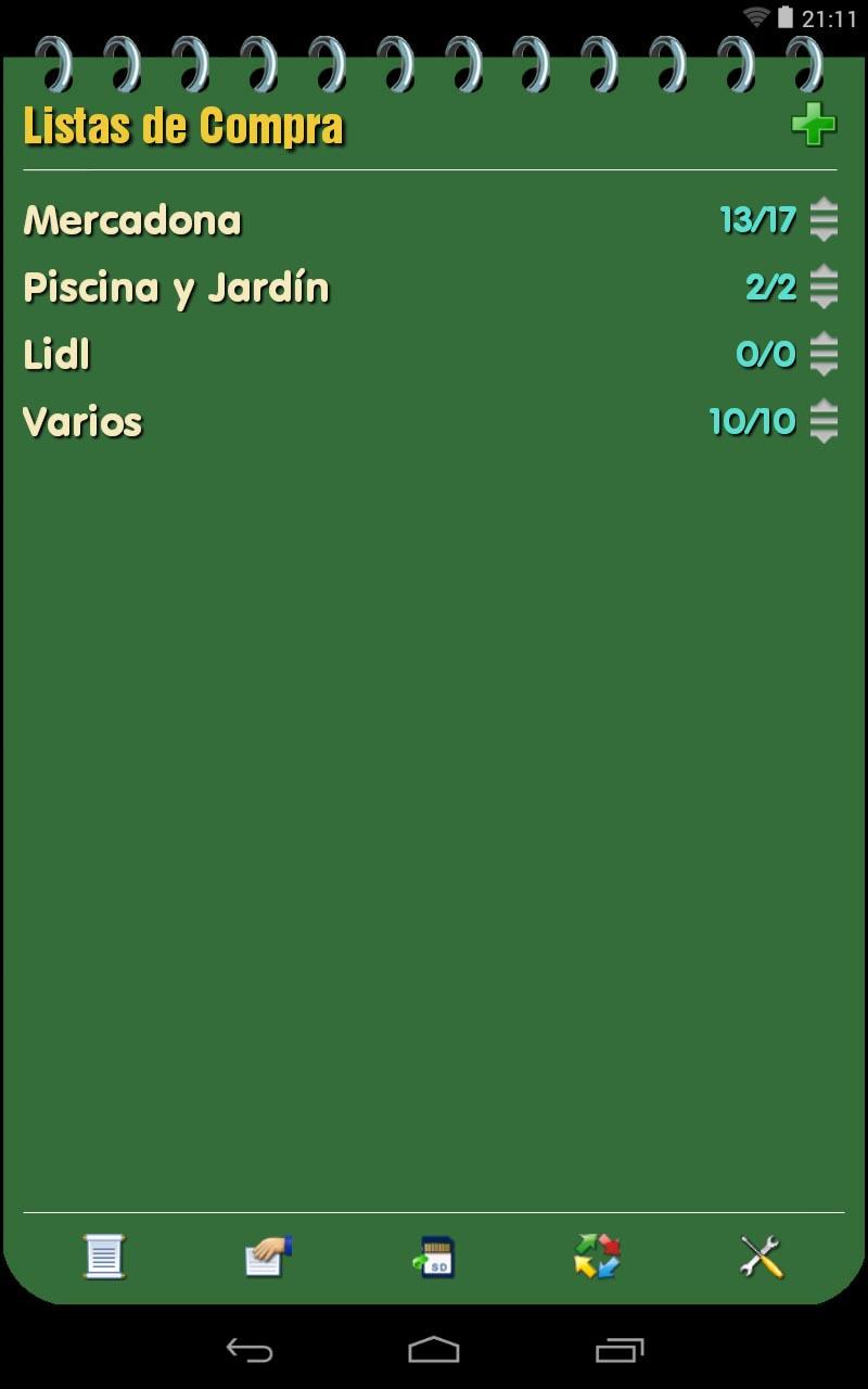 Android application My Shopping List Pro screenshort