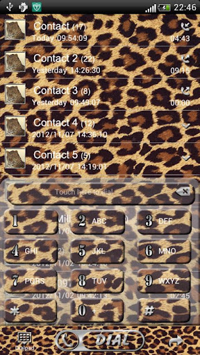 Leopard GO Contacts theme