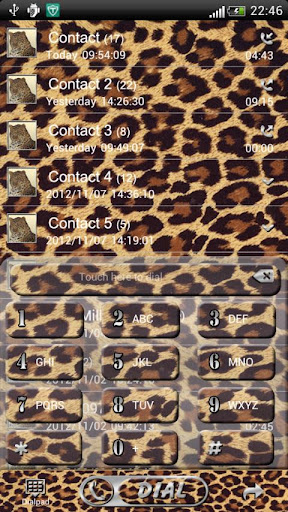 【免費個人化App】Leopard GO Contacts theme-APP點子