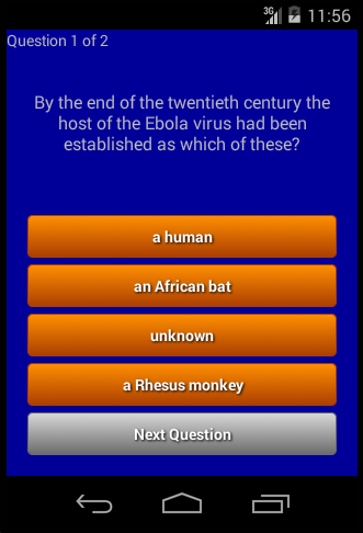 Ebola test knowledge