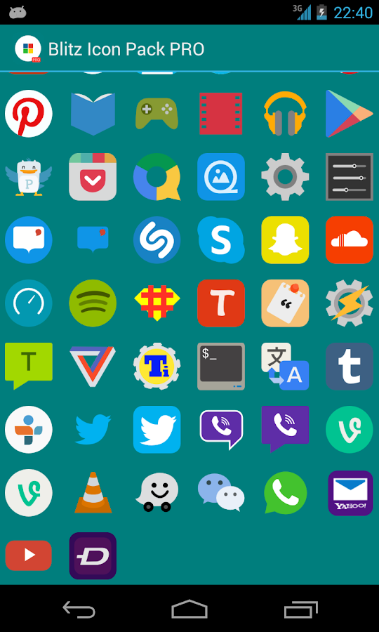 Blitz PRO (Icon Pack) - screenshot