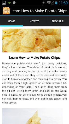 Make Homestyle Potato Chips