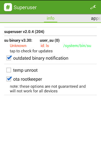DroSU Superuser for Android