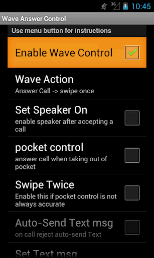 Wave Answer Control