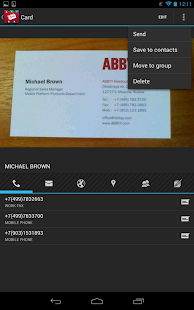 ABBYY Business Card Reader - screenshot thumbnail
