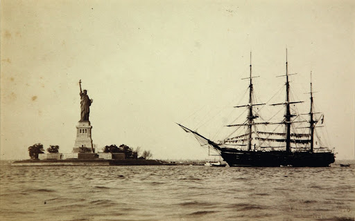 Statue of Liberty in New York bay