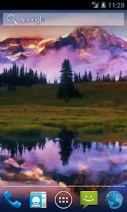 Mountain Lake. Live Wallpaper.