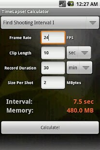 TimeLapse Calculator