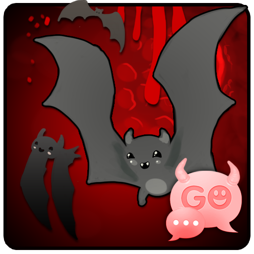 GO SMS Halloween Bat Theme LOGO-APP點子