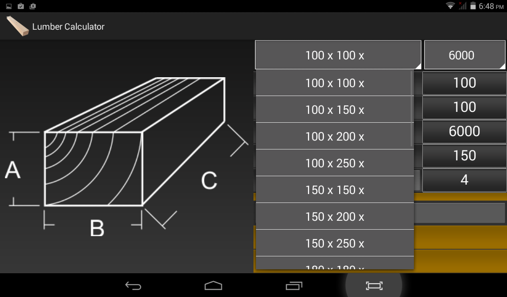 Calculator Lumber & Timber Android Apps on Google Play