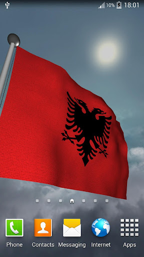 【免費個人化App】Albania Flag + LWP-APP點子