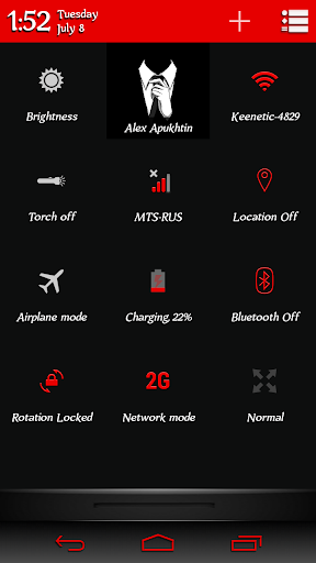 【免費個人化App】BlackRedWhite Theme CM11-APP點子