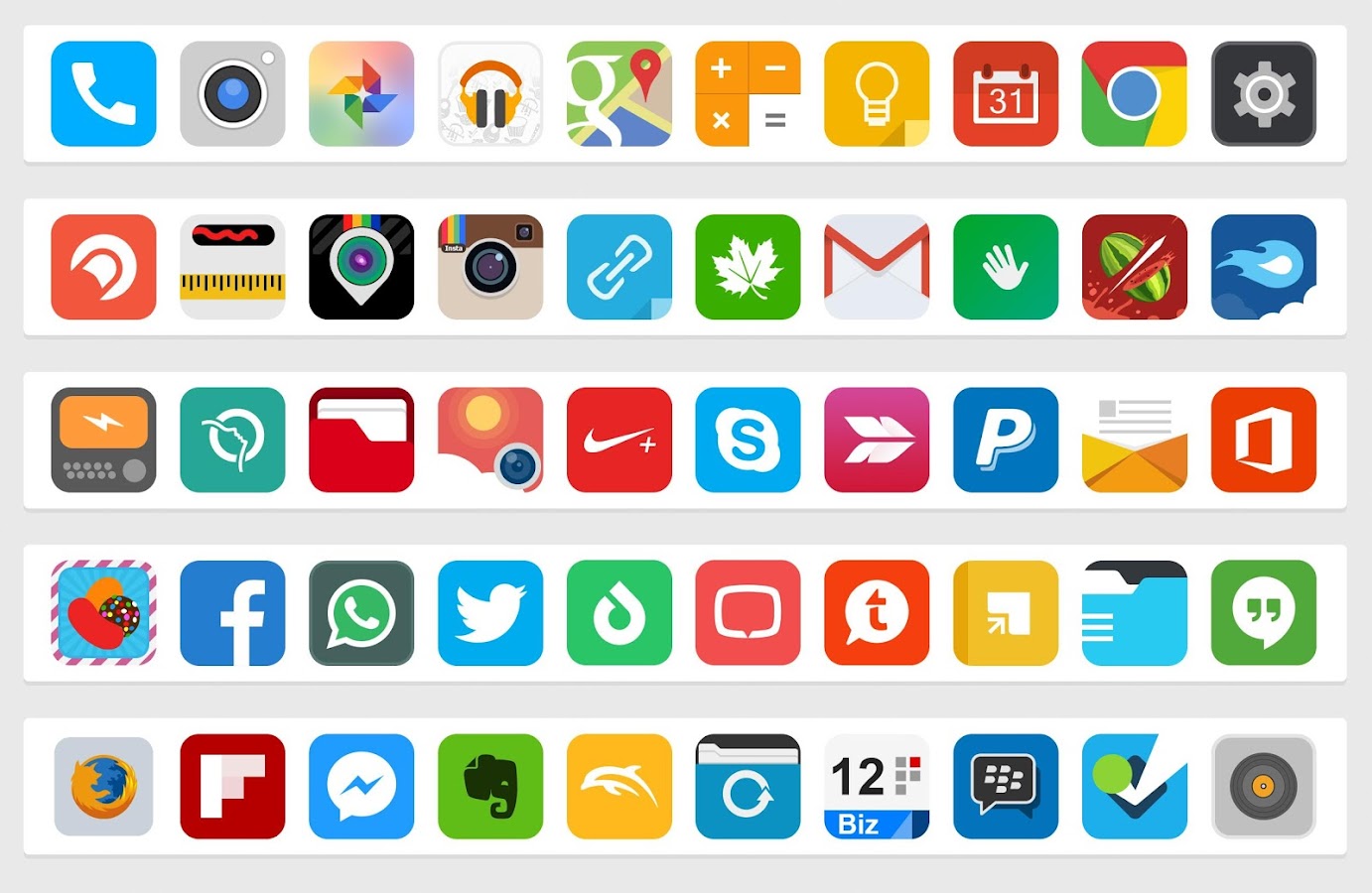 Morena - Flat Icon Pack - screenshot