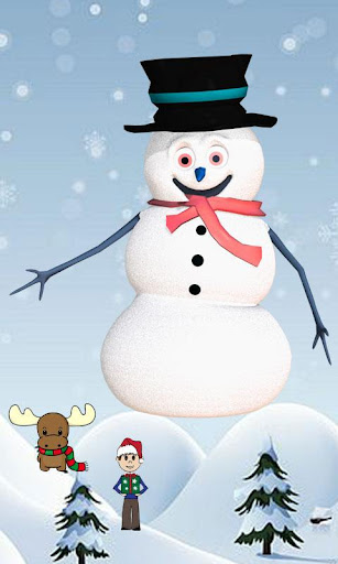 Snowman Touch Live Wallpaper