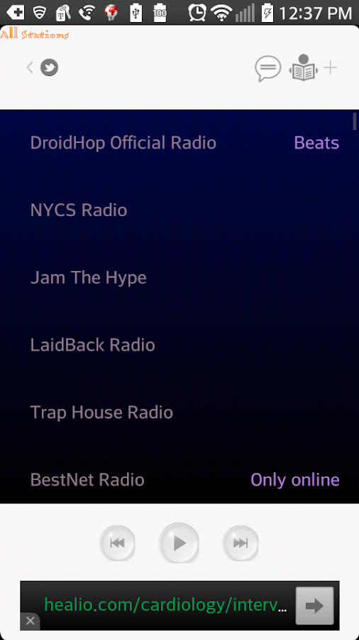    DroidHop Radio Hip Hop SMN- screenshot  