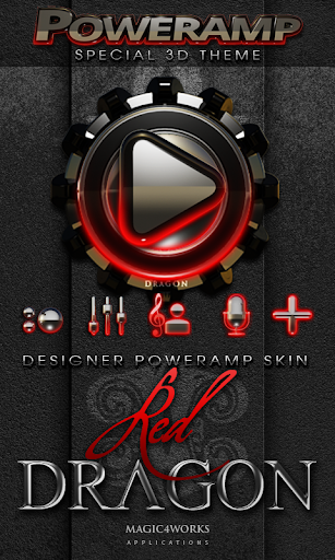 Poweramp skin Red Dragon