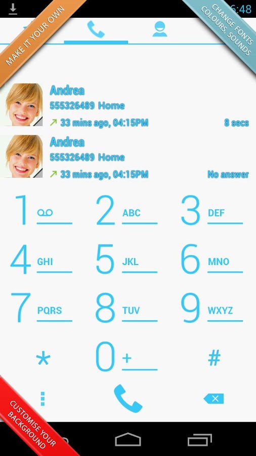Swipe Dialer Pro - screenshot