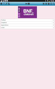 Screenshot BNF for Children 2014-2015 v2.0.1