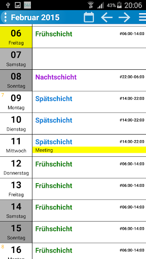 Schicht Planer TRIAL