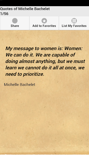 Quotes of Michelle Bachelet