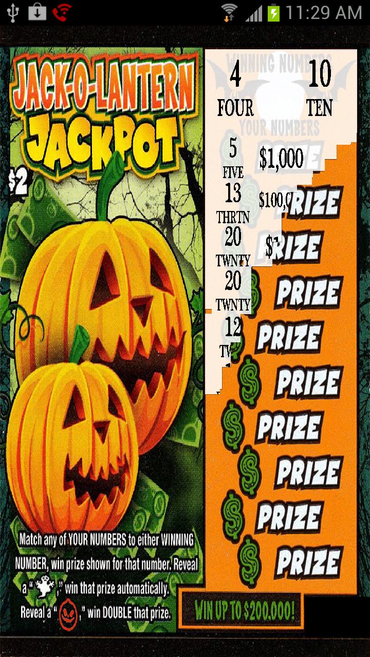 Halloween Lotto Slot Card Screen 2
