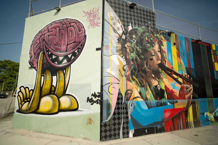 Murals in the Wynwood Art District in Miami.