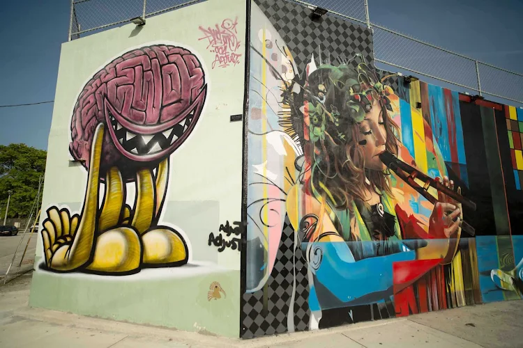 Murals in the Wynwood Art District in Miami.