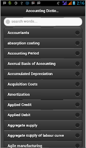 Accounting Dictionary