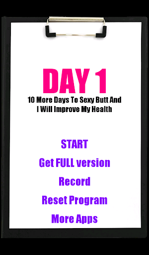 10 Day Sexy Butt Workout