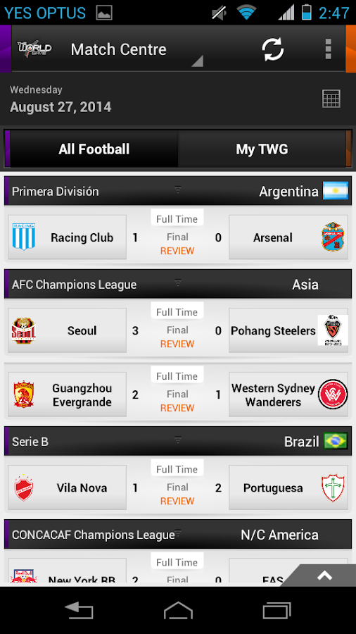 SBS The World Game - Android Apps on Google Play