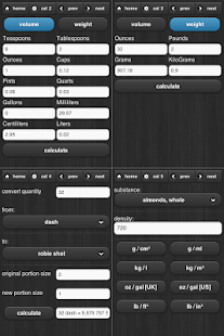 Cooking Calculator Screen 2