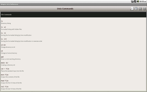 【免費教育App】Simple Unix Reference-APP點子